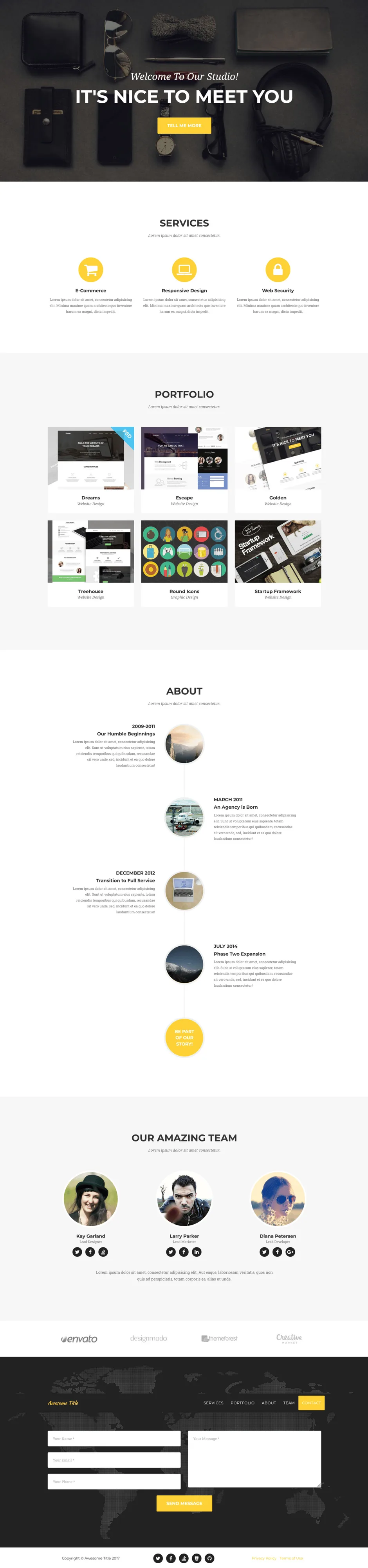 Agency Jekyll Theme screenshot 1 of 6