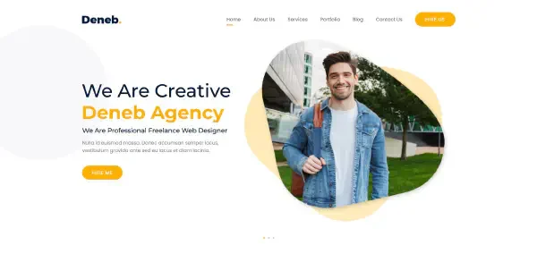 Deneb ReactJs Template preview