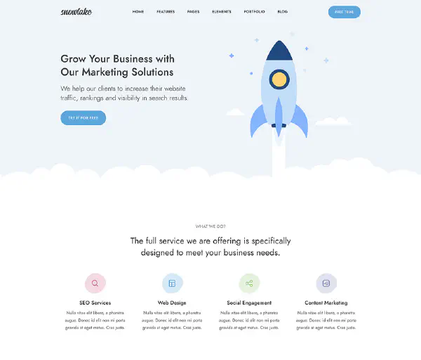 Snowlake Jekyll Theme